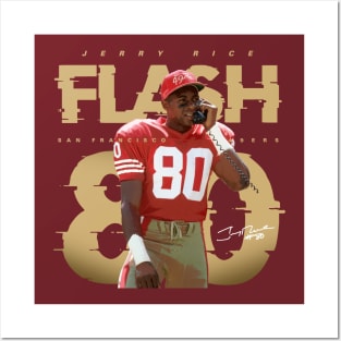 Jerry Rice Flash 80 Posters and Art